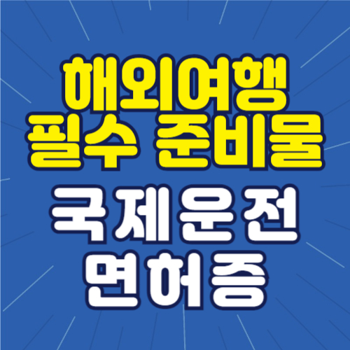 국제운전면허증 발급 가이드